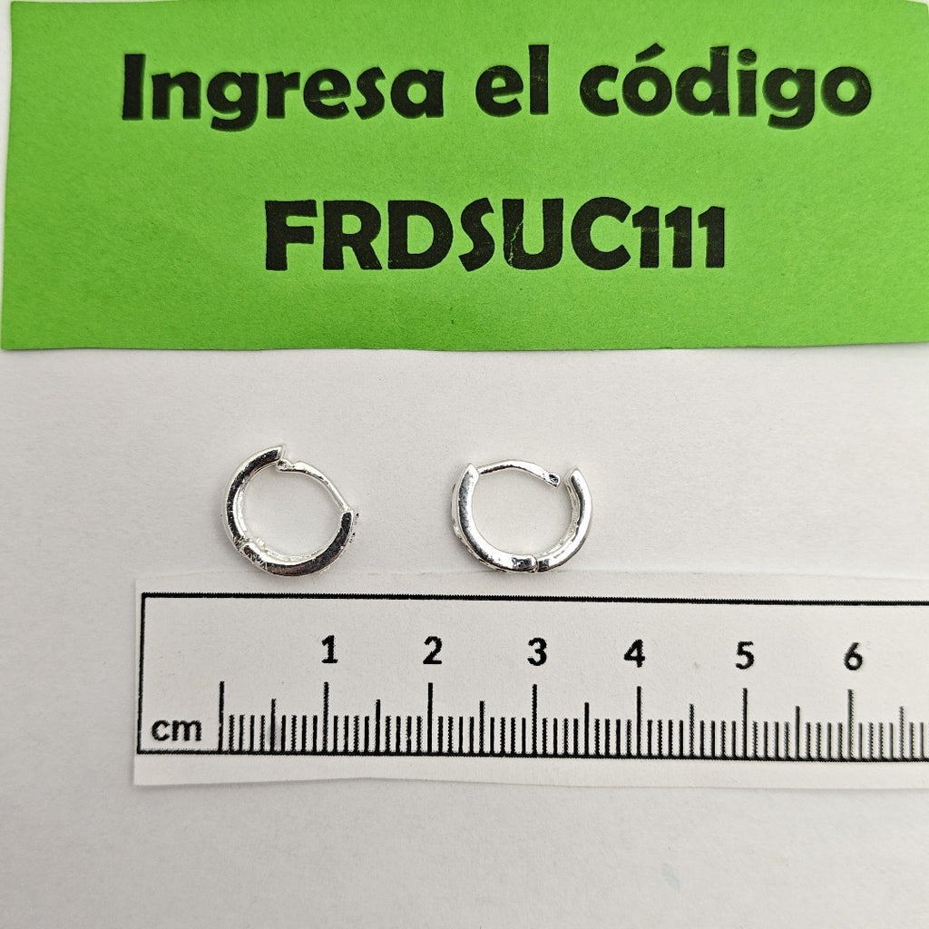 ARRACADAS C/CIRCONIAS PLATA .925 2.5 GR (NUEVO)