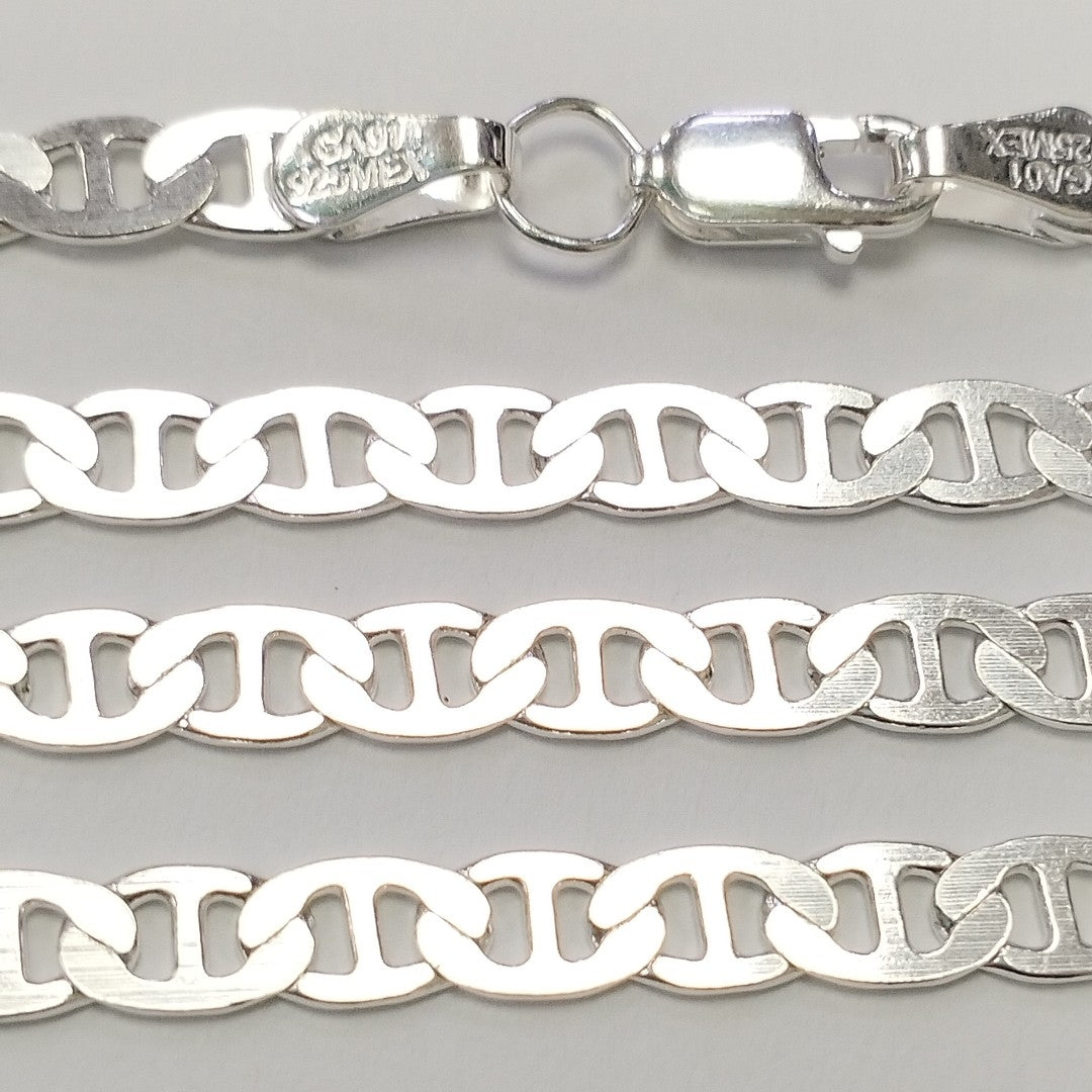 CADENA TEJIDO GUCHI PLATA .925 55 CM 12.5 GR (NUEVO)