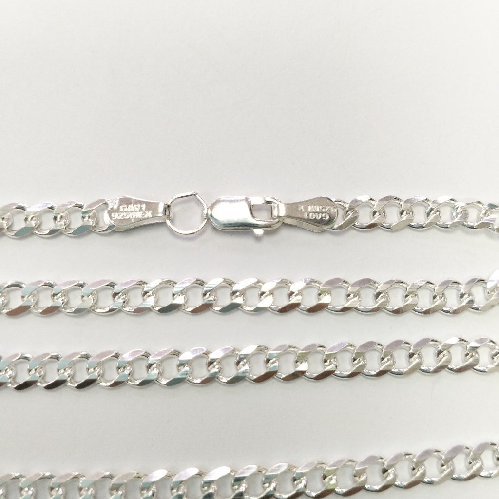 CADENA TEJIDO BARBADO PLATA .925 60 CM 13 GR (NUEVO)