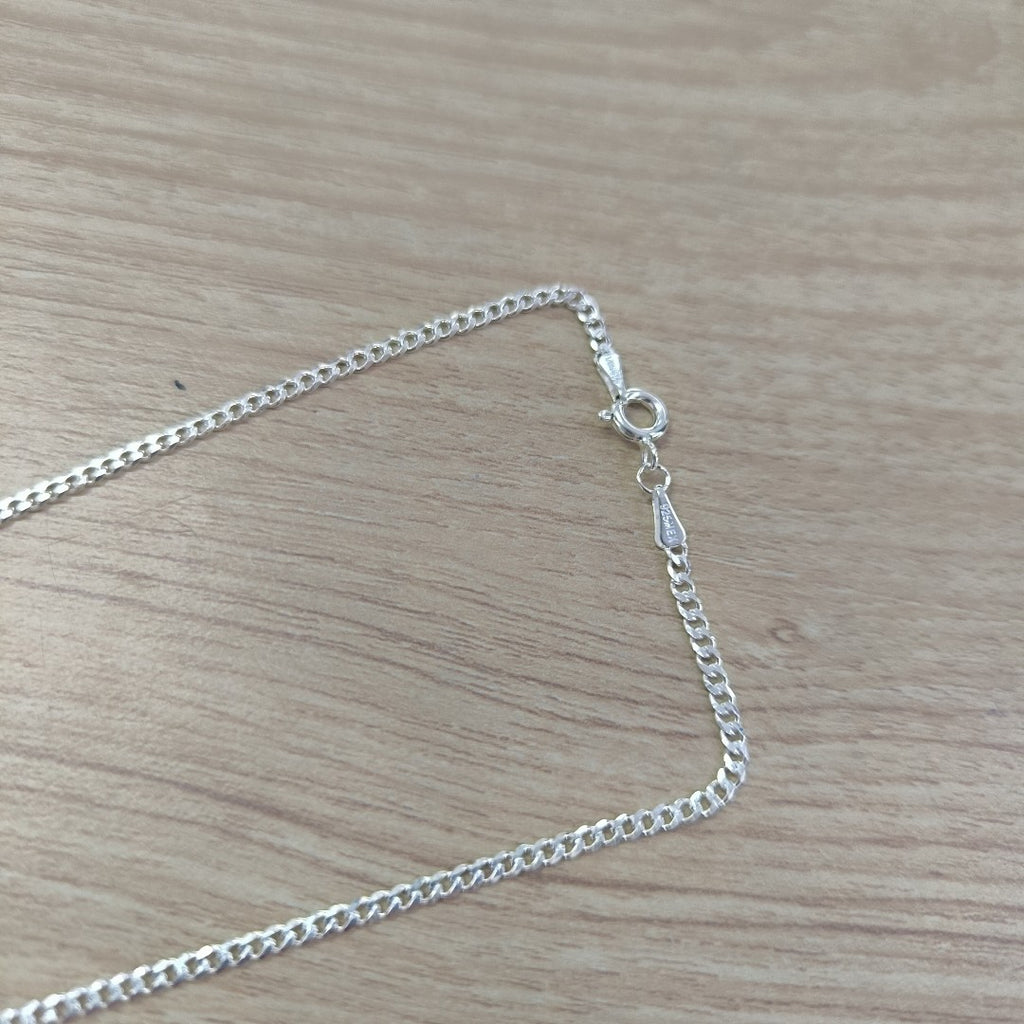CADENA TEJIDO BARBADO PLATA .925 55 CM 5.3 GR (NUEVO)
