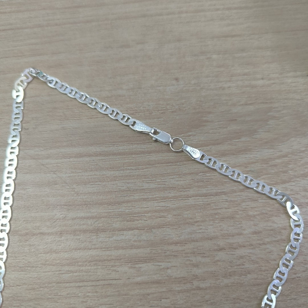 CADENA TEJIDO GUCHI PLATA .925 55 CM 12.7 GR (NUEVO)