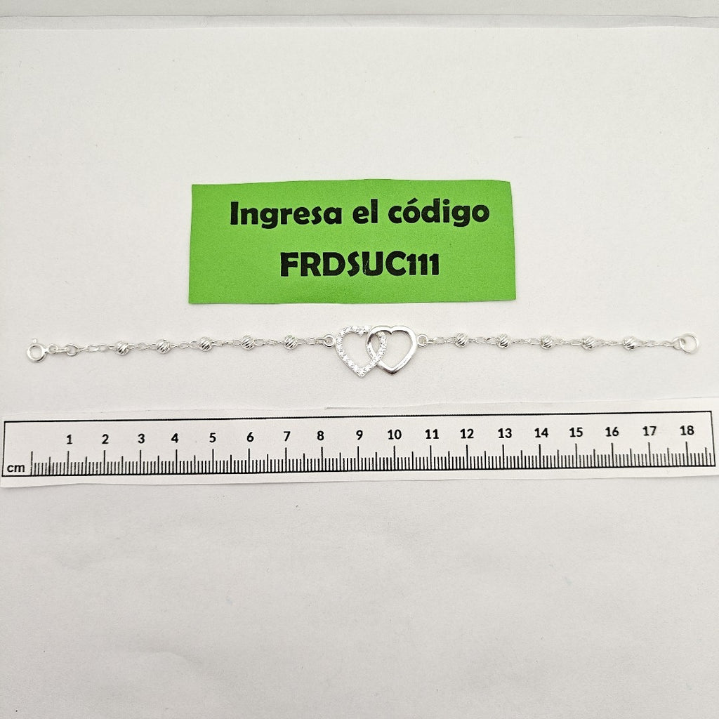 PULSERA TEJIDO TEJIDO ESPECIAL PLATA .925 18 CM 4 GR (NUEVO)