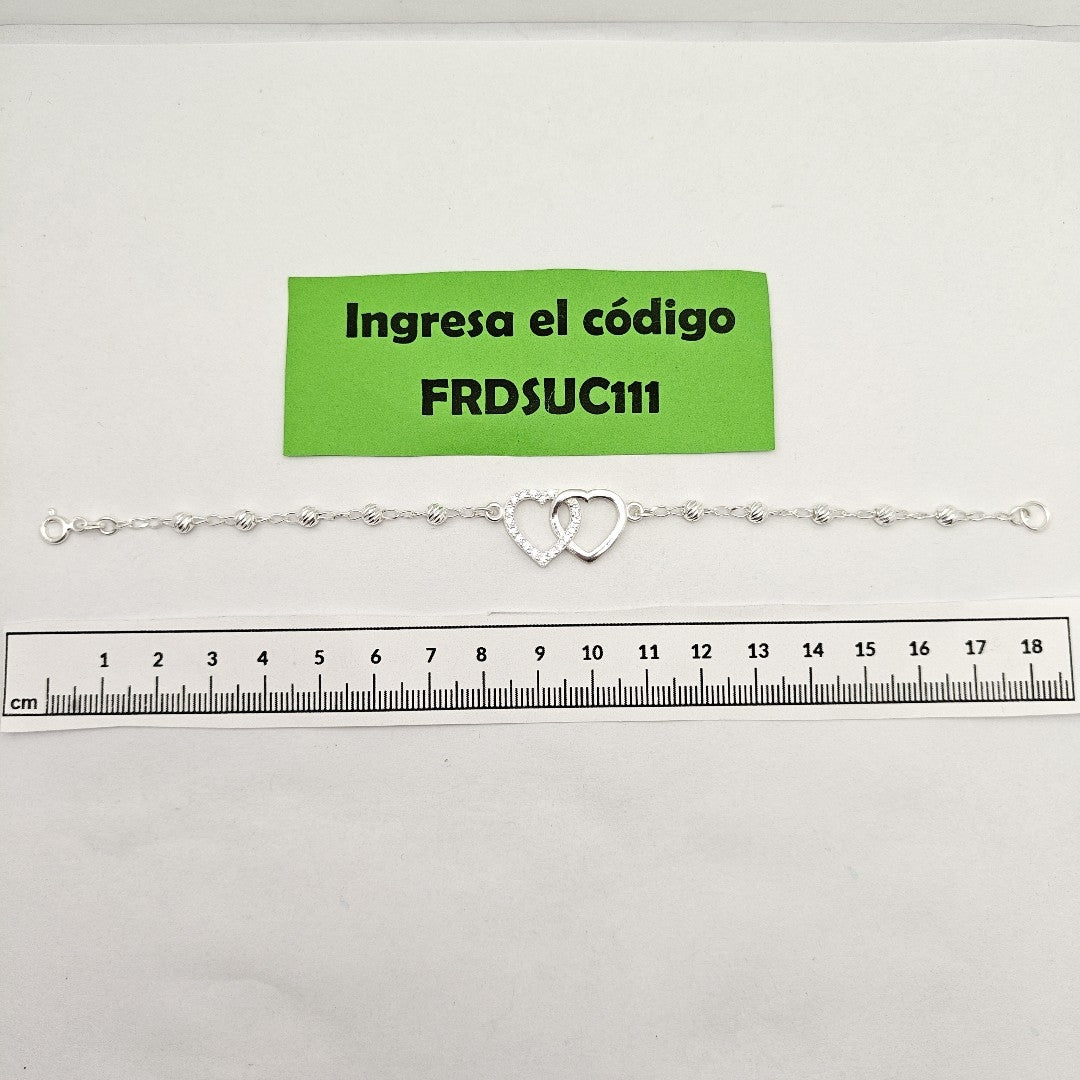 PULSERA TEJIDO TEJIDO ESPECIAL PLATA .925 18 CM 4 GR (NUEVO)