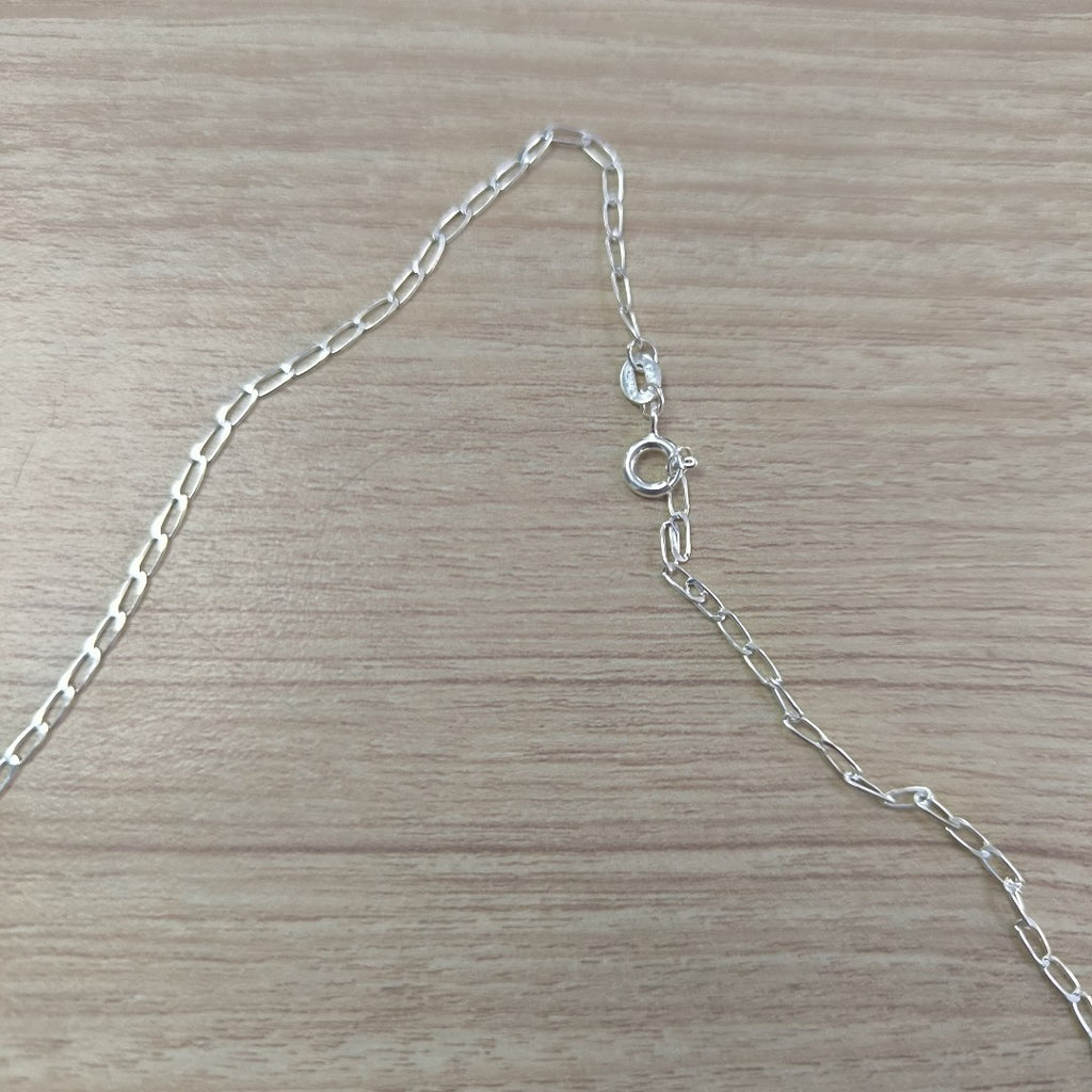 CADENA TEJIDO ESLABONES PLATA .925 50 CM 2.6 GR (NUEVO)