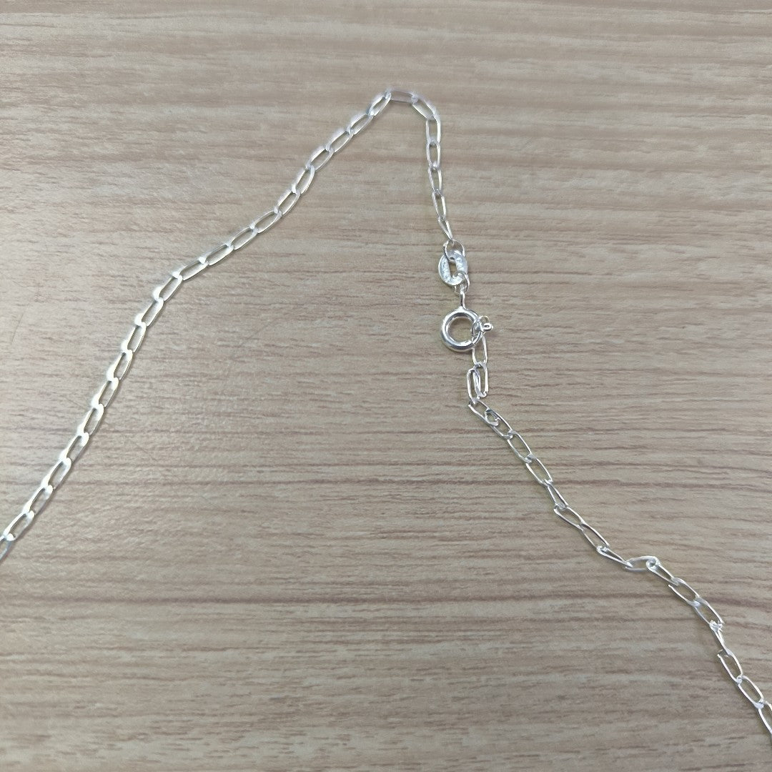 CADENA TEJIDO ESLABONES PLATA .925 50 CM 2.6 GR (NUEVO)