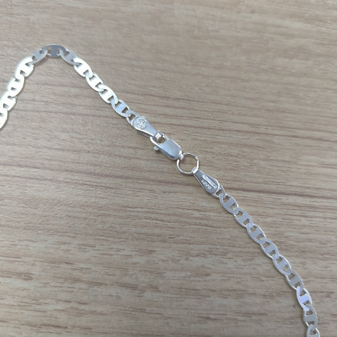 CADENA TEJIDO GUCHI PLATA .925 60 CM 9.2 GR (NUEVO)