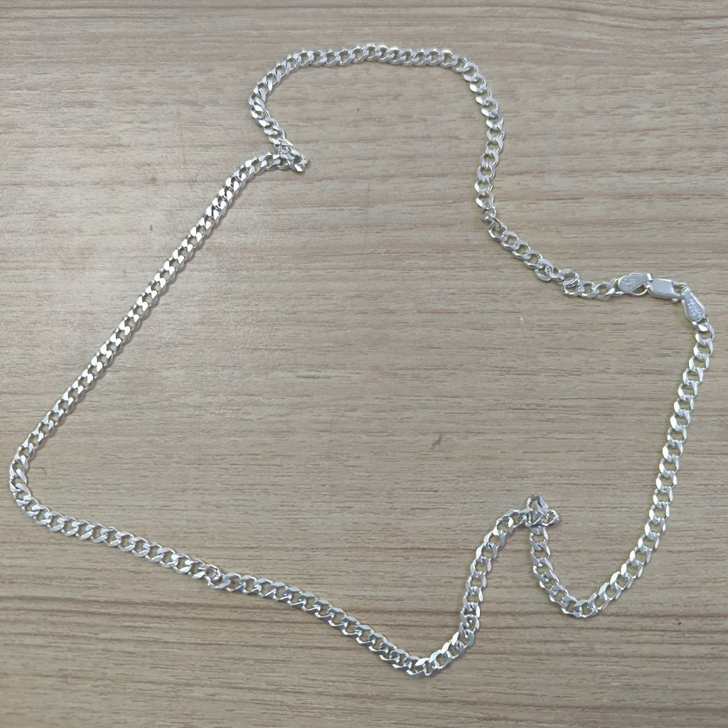 CADENA TEJIDO BARBADO PLATA .925 55 CM 12.9 GR (NUEVO)