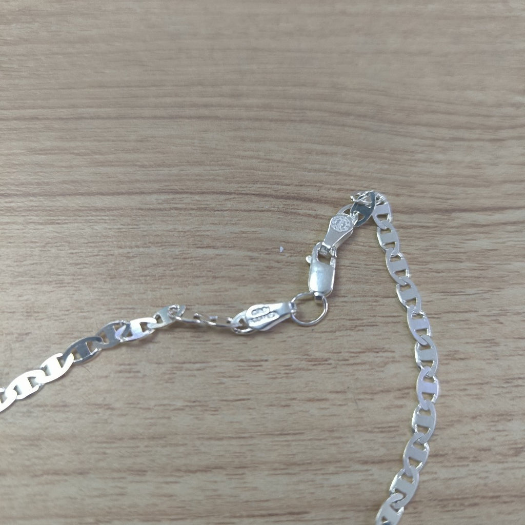 CADENA TEJIDO GUCHI PLATA .925 60 CM 9.2 GR (NUEVO)