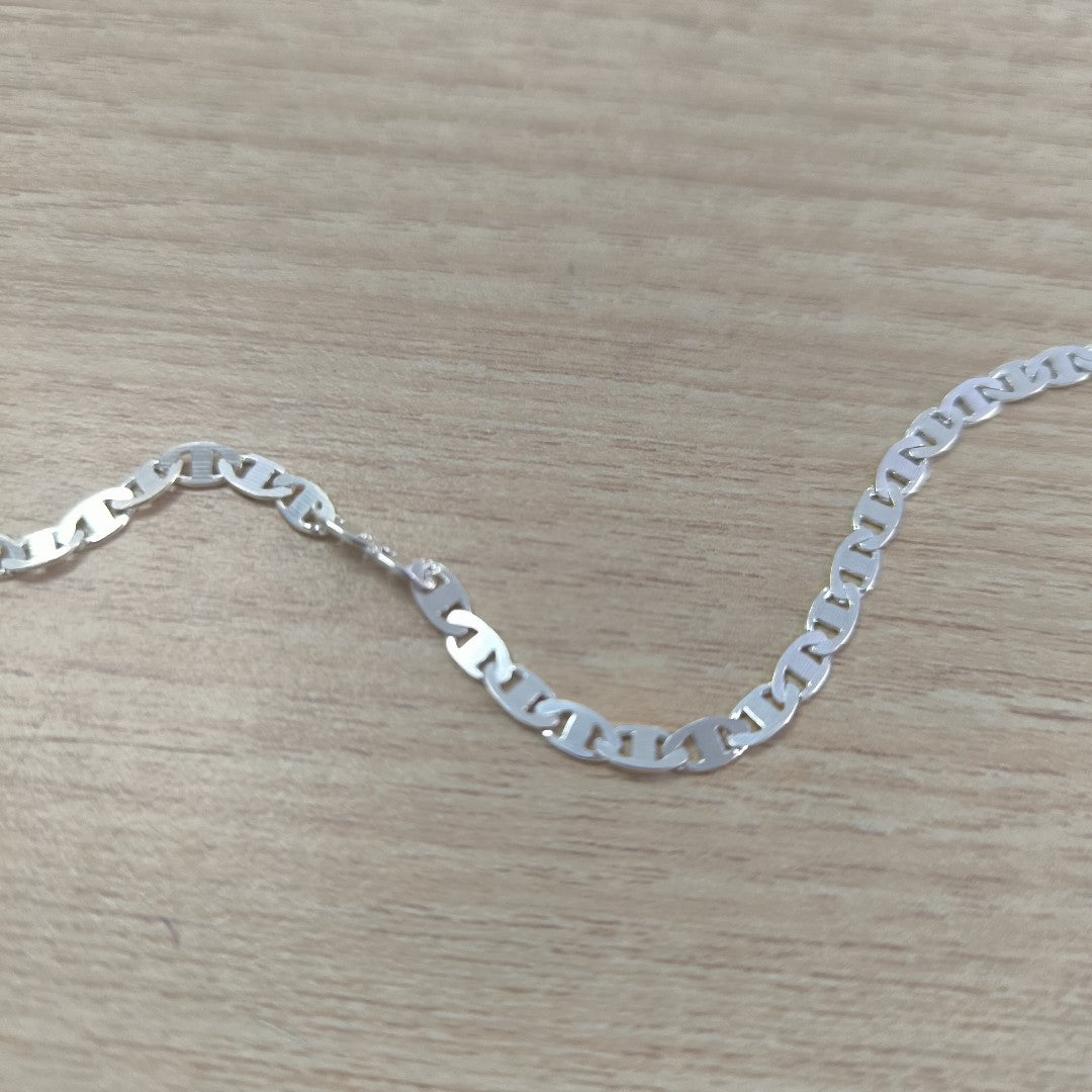 CADENA TEJIDO GUCHI PLATA .925 60 CM 9.9 GR (NUEVO)