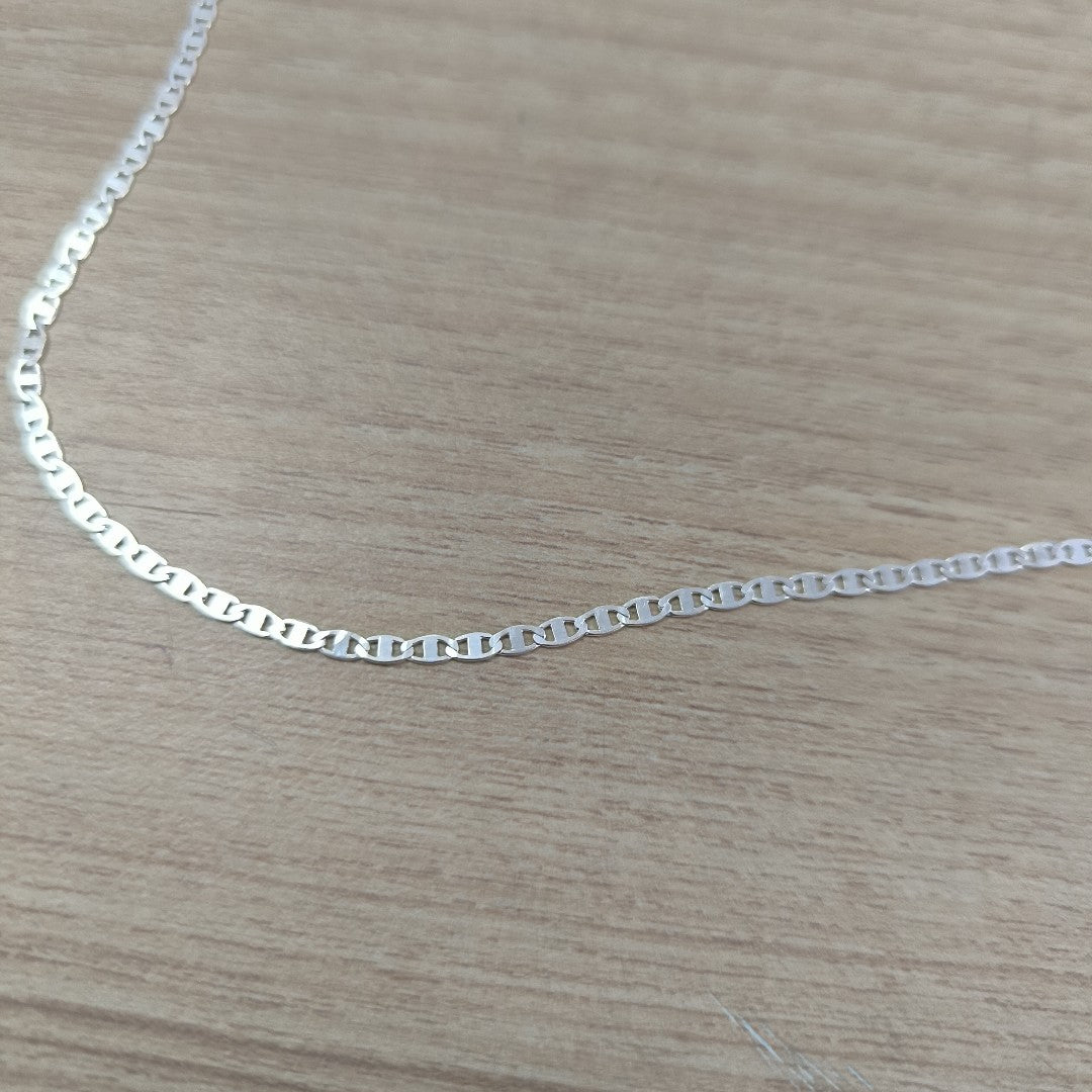 CADENA TEJIDO ESPEJO PLATA .925 60 CM 4.3 GR (NUEVO)