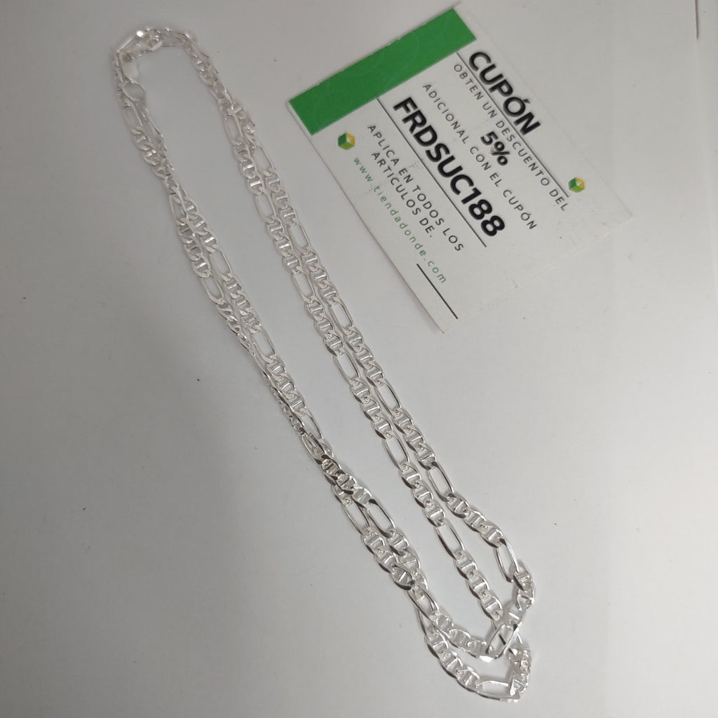 CADENA TEJIDO 3X1 PLATA .925 60 CM 8.5 GR (NUEVO)