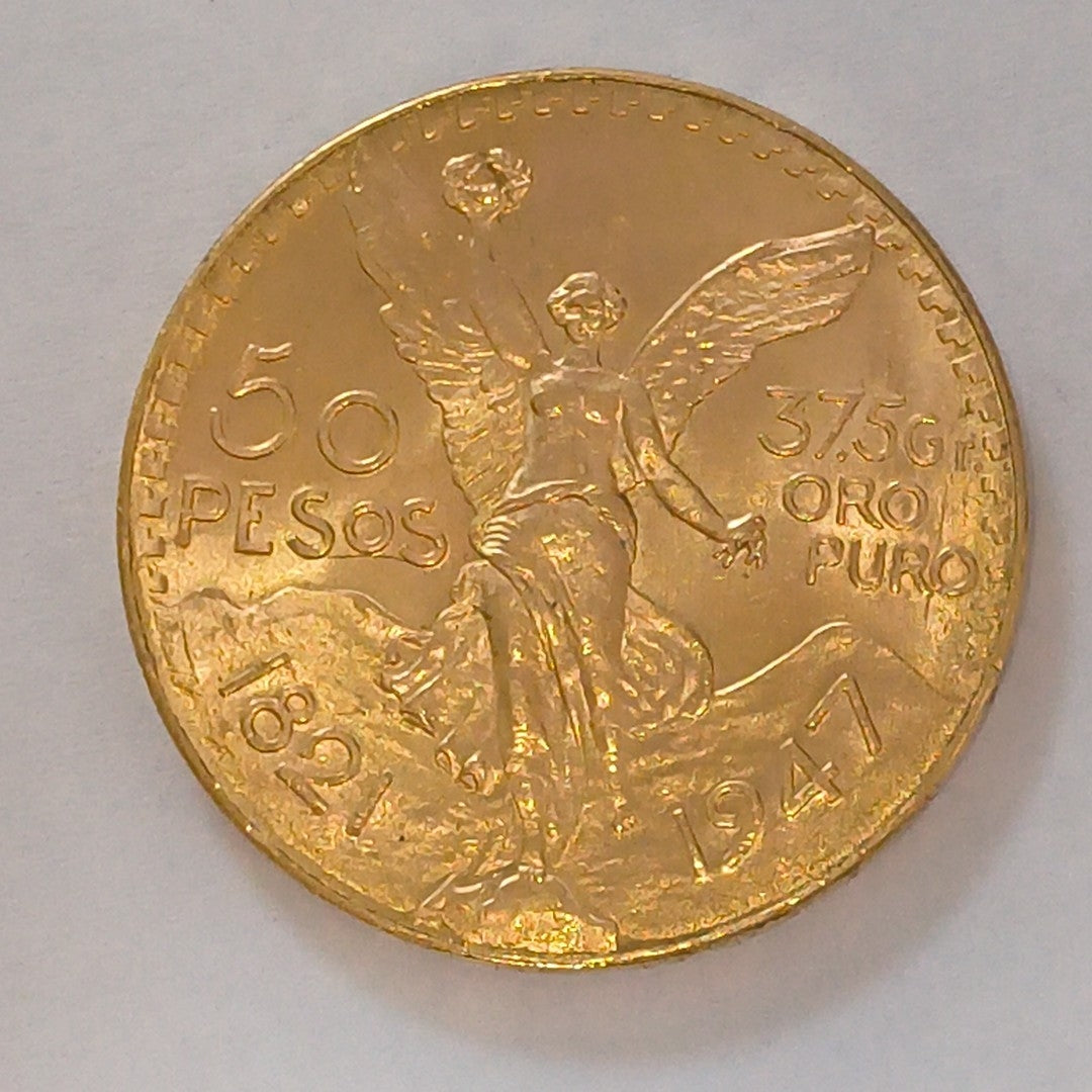 K1 41,60 GRMS 21 K IDENTIFICACIÓN MONEDA NOMINATIVA MONEDAS PESOS 50 PESOS (SEMINUEVO)