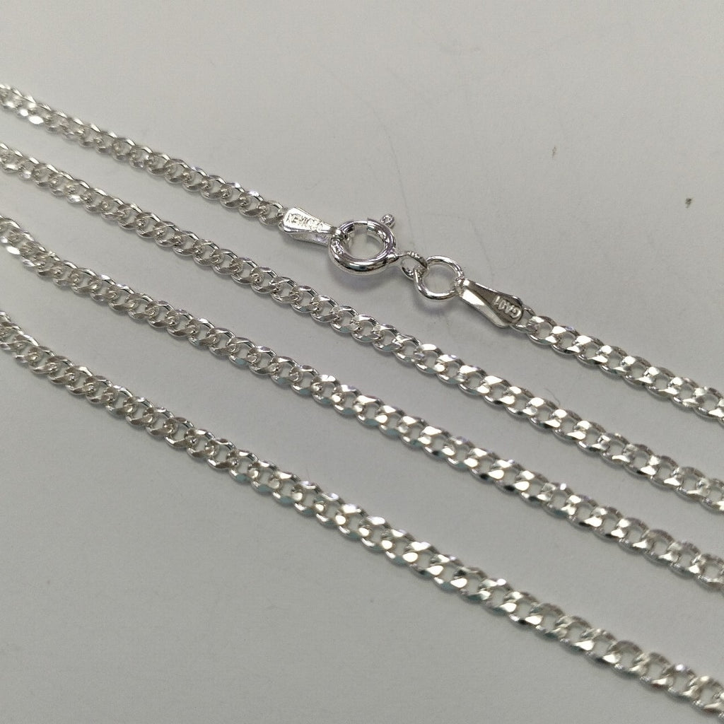 CADENA TEJIDO BARBADO PLATA .925 60 CM 5.7 GR (NUEVO)