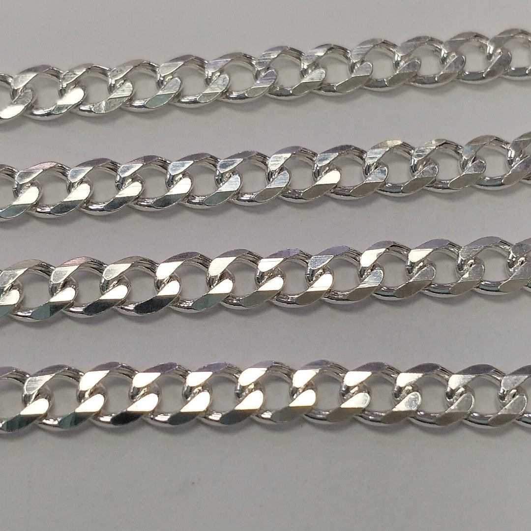 CADENA TEJIDO BARBADO PLATA .925 55 CM 12.6 GR (NUEVO)