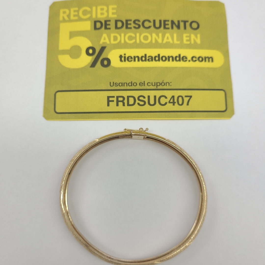 PULSERA RIGIDA ORO 14 K 6.2 GRMS (SEMINUEVO)