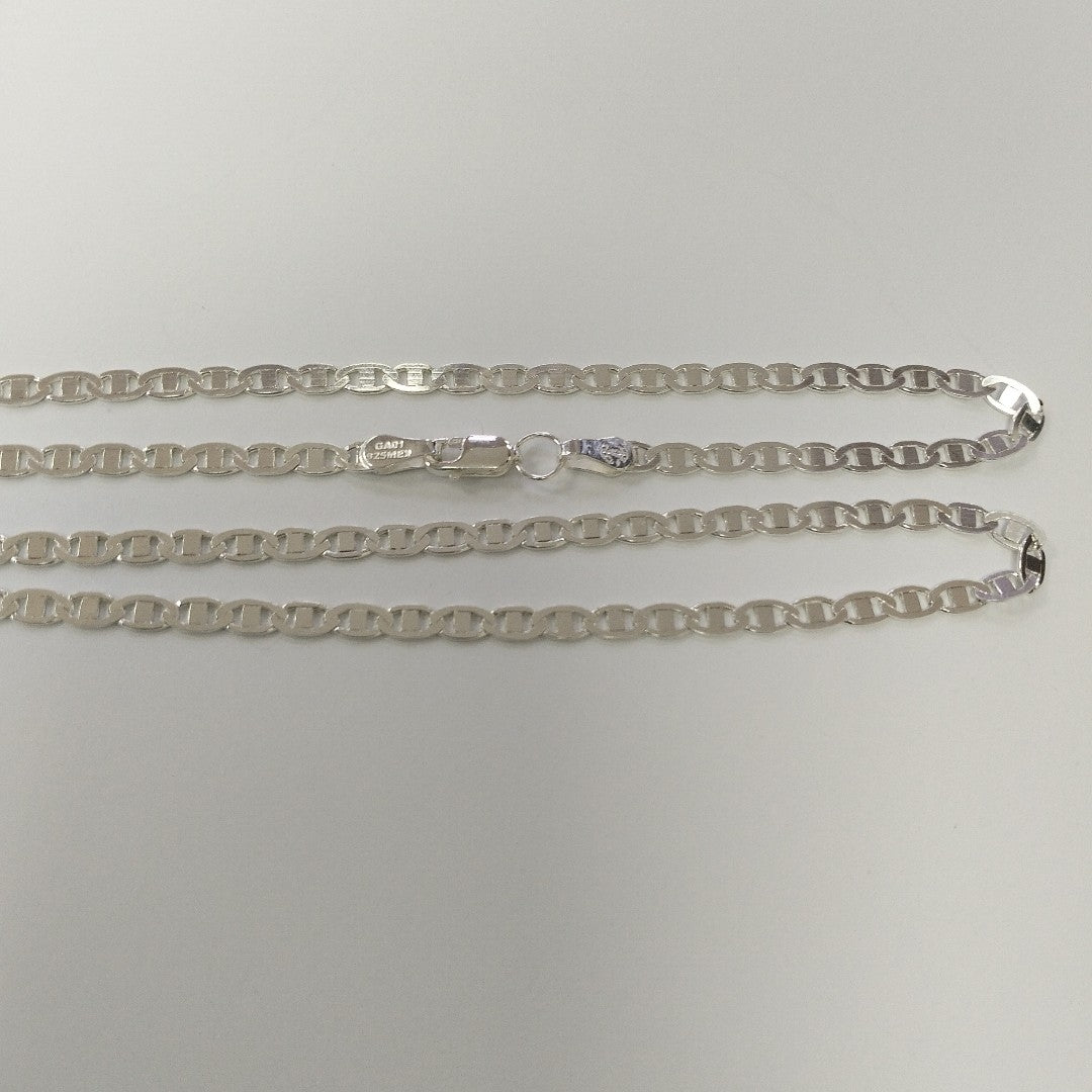 CADENA TEJIDO GUCHI PLATA .925 60 CM 9.7 GR (NUEVO)