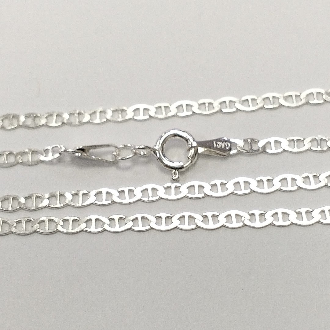 CADENA TEJIDO GUCHI PLATA .925 60 CM 3.8 GR (NUEVO)