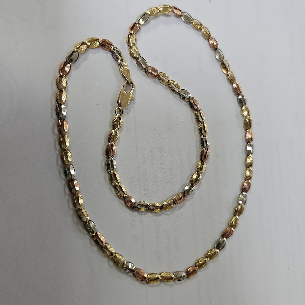 CADENA ORO, ORO COMBINADO 10 K 7.4 GRMS (SEMINUEVO)