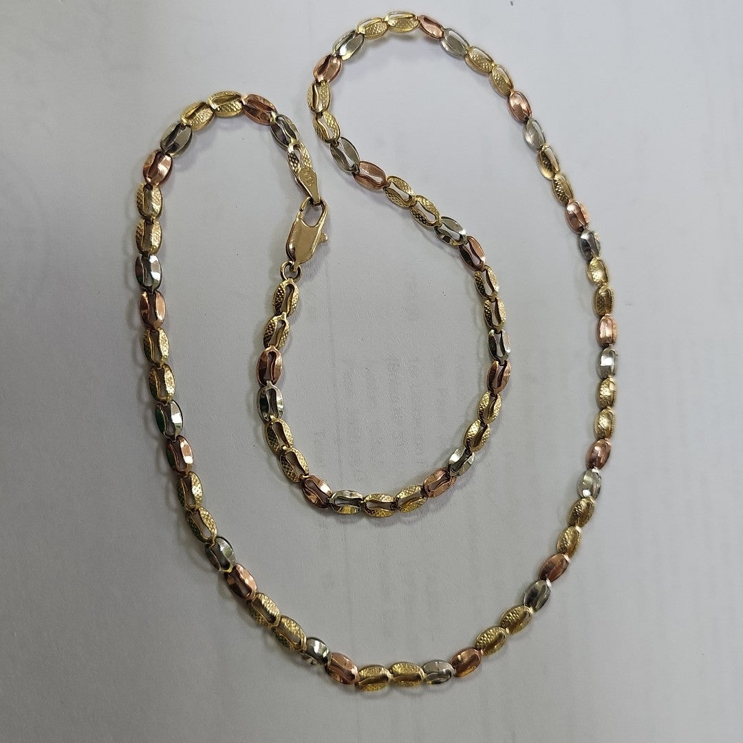 CADENA ORO, ORO COMBINADO 10 K 7.4 GRMS (SEMINUEVO)