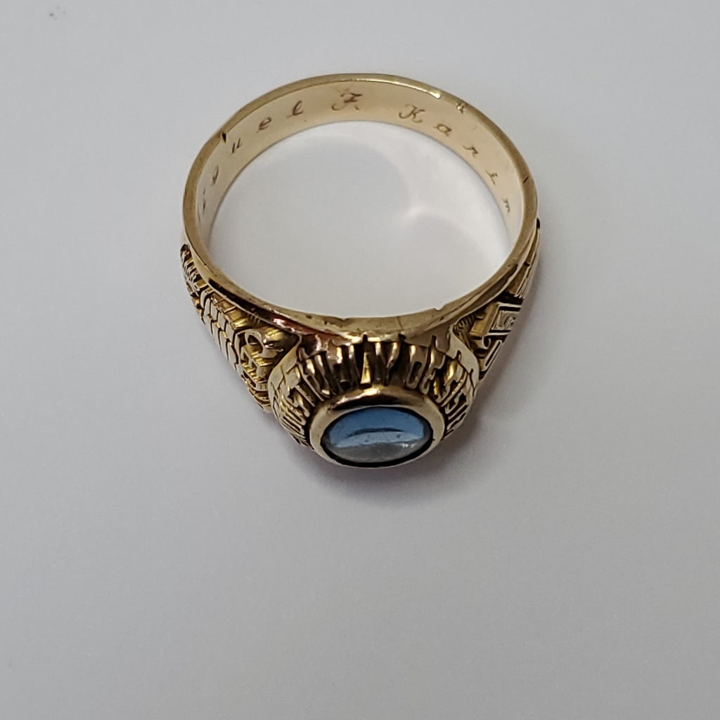 ANILLO DE GRADUACIÓN ORO 14 K 13,00 GRMS (SEMINUEVO)