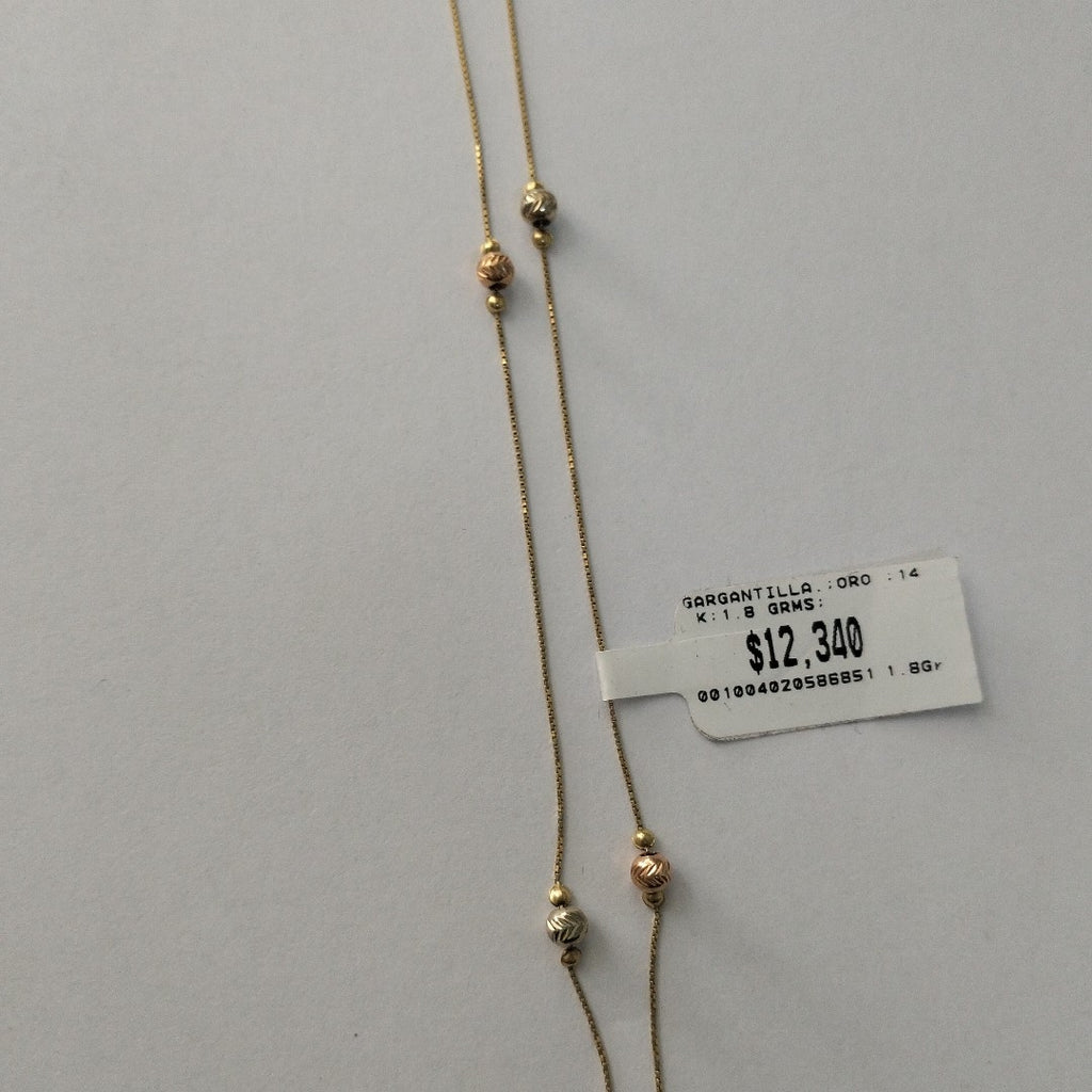 GARGANTILLA ORO 14 K 1.8 GRMS (SEMINUEVO)