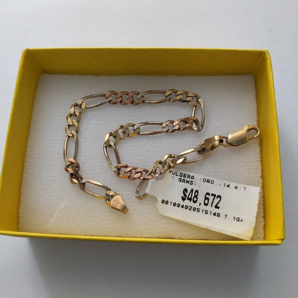 PULSERA ORO 14 K 7.1 GRMS (SEMINUEVO)
