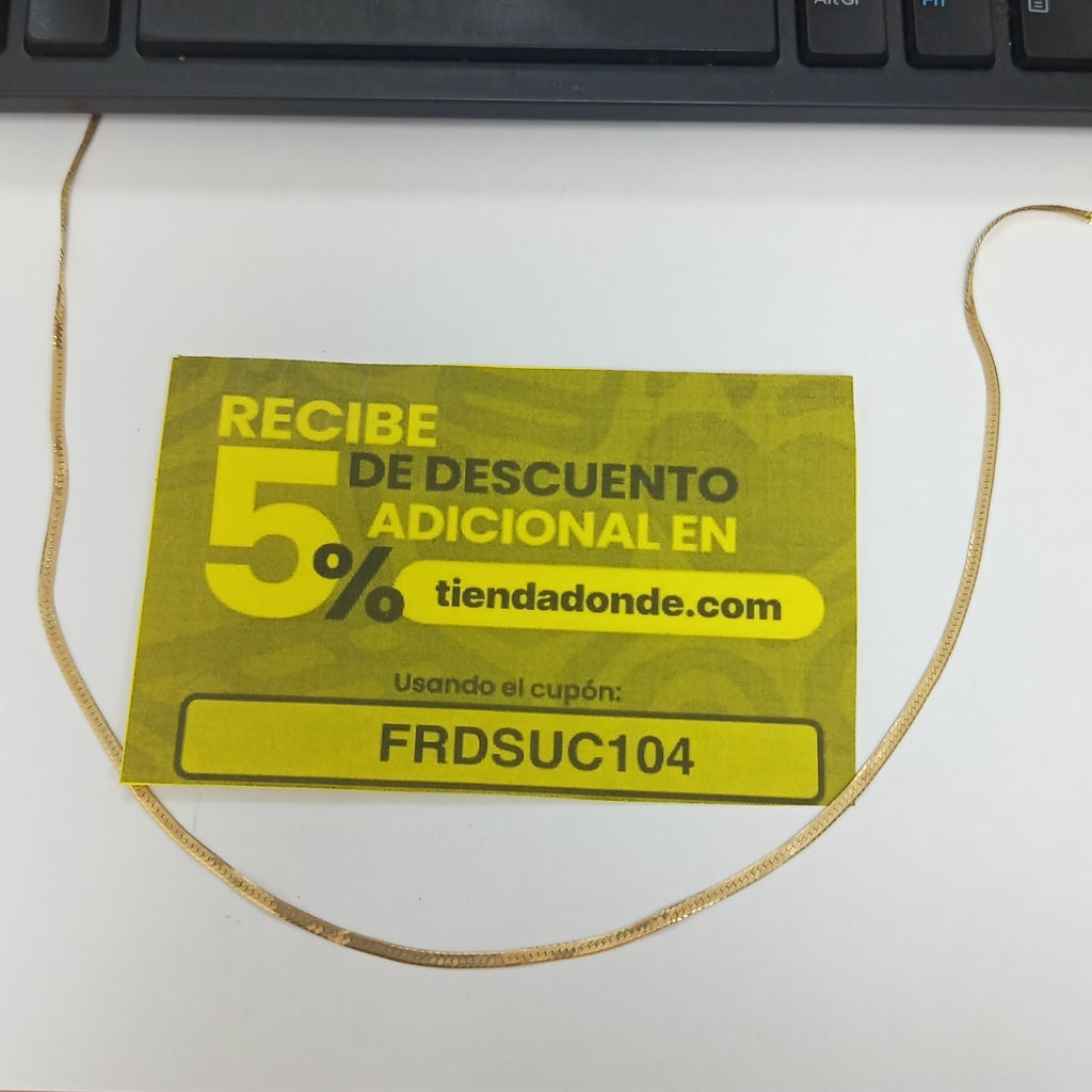 CADENA ORO 14 K 4,80 GRMS (SEMINUEVO)