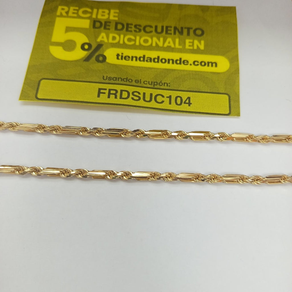CADENA ORO 14 K 32.2 GRMS (SEMINUEVO)