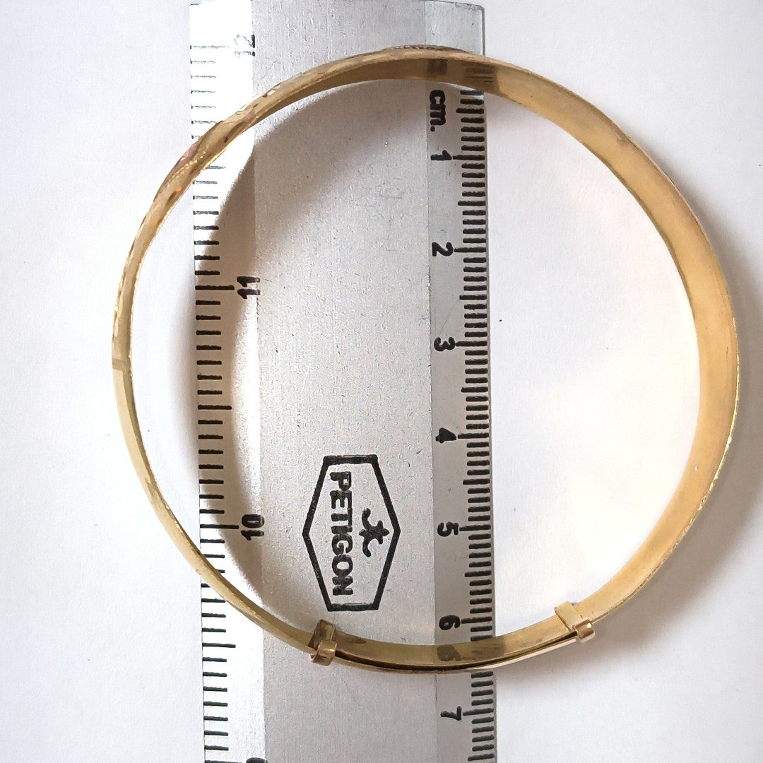 PULSERA RIGIDA ORO 10 K 9,00 GRMS (SEMINUEVO)