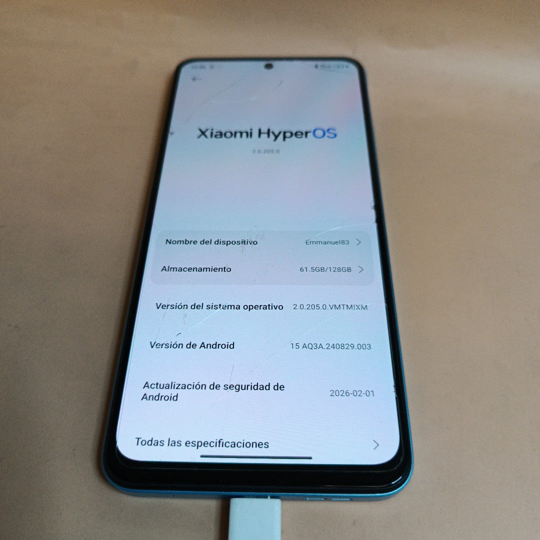 CELULAR XIAOMI REDMI NOTE 12 23028RA60L (2023) 128 GB 4 GB RAM (SEMINUEVO)