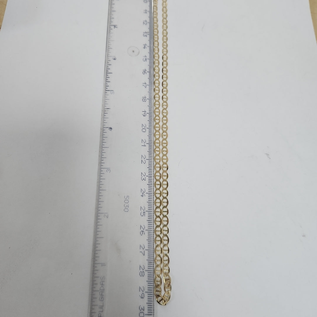 CADENAS TEJIDO MARINERA ORO 14K 60 CM 8.7 GR (NUEVO)