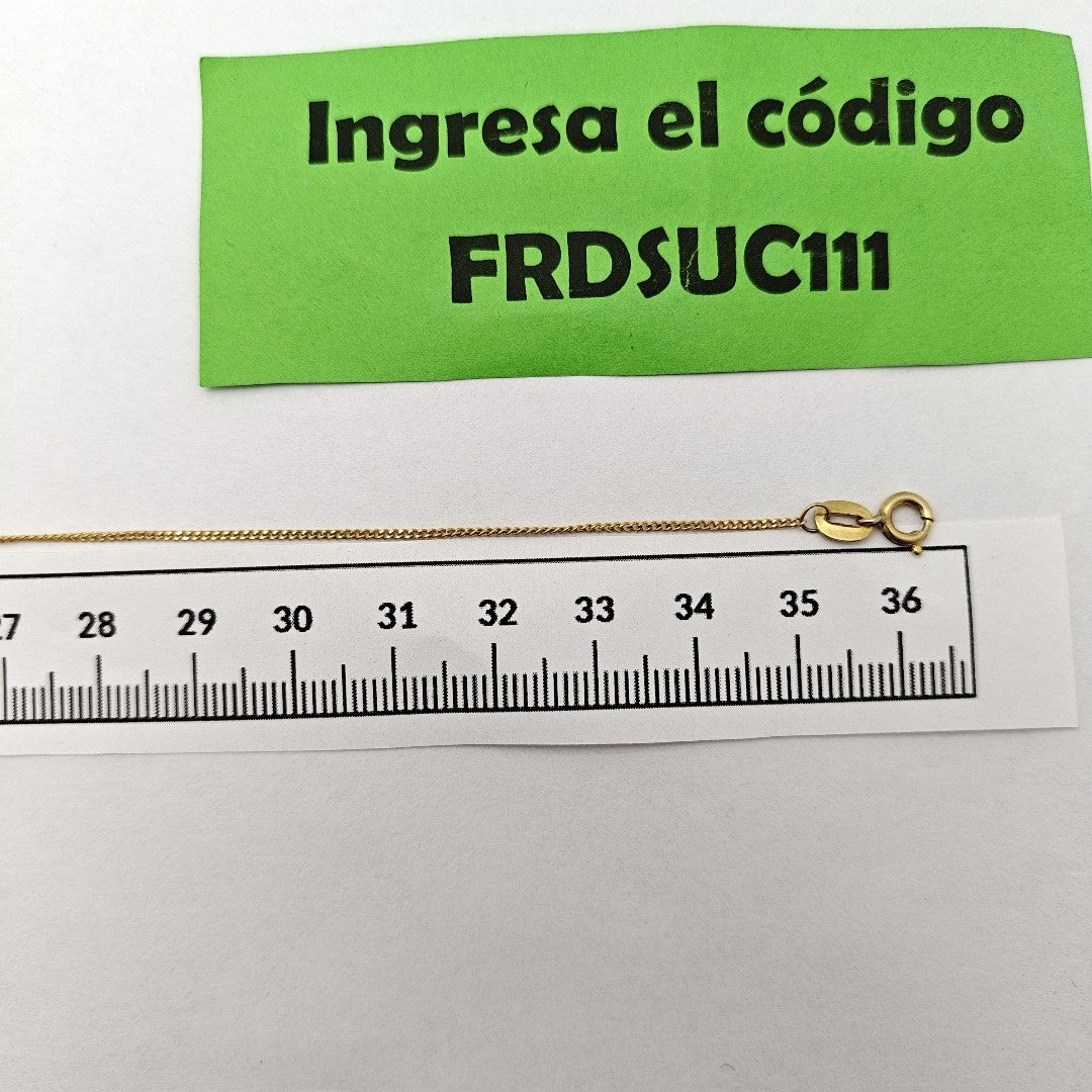 CADENA ORO 8 K 1,30 GRMS (SEMINUEVO)