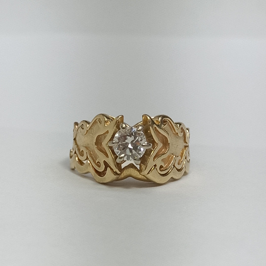 ANILLO ORO 14 K 6,20 GRMS (SEMINUEVO)