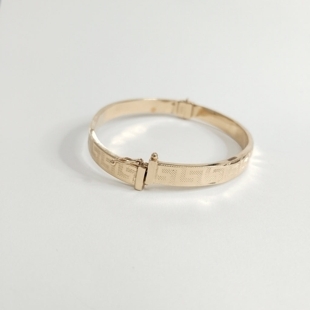 PULSERA RIGIDA ORO 14 K 7.9 GRMS (SEMINUEVO)