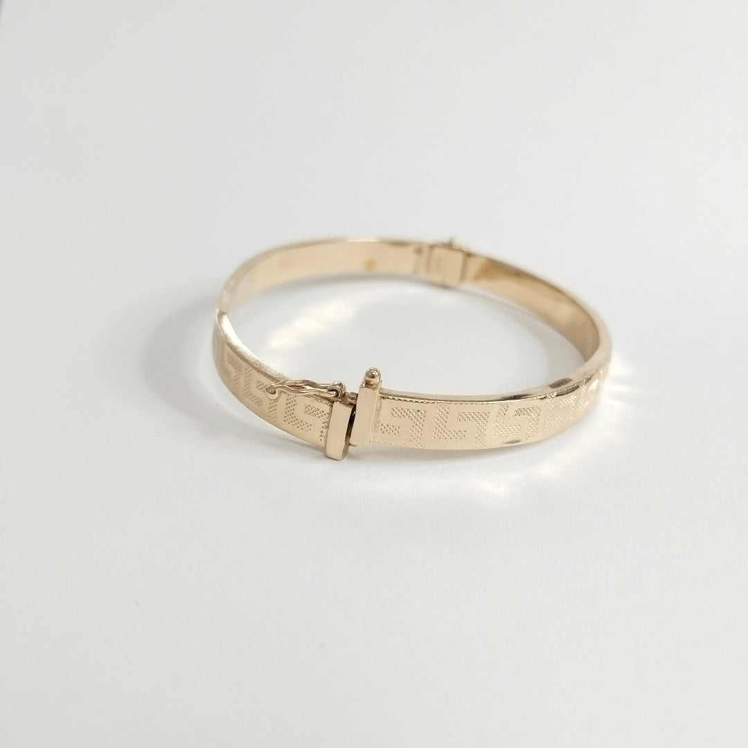 PULSERA RIGIDA ORO 14 K 7.9 GRMS (SEMINUEVO)