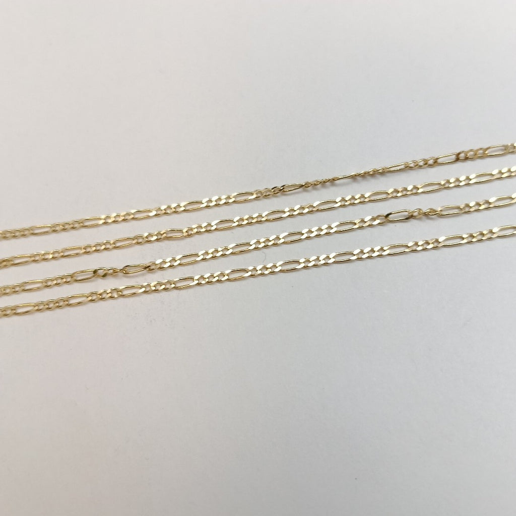 CADENAS TEJIDO 3X1 ORO 14K 55 CM 2.4 GR (NUEVO)