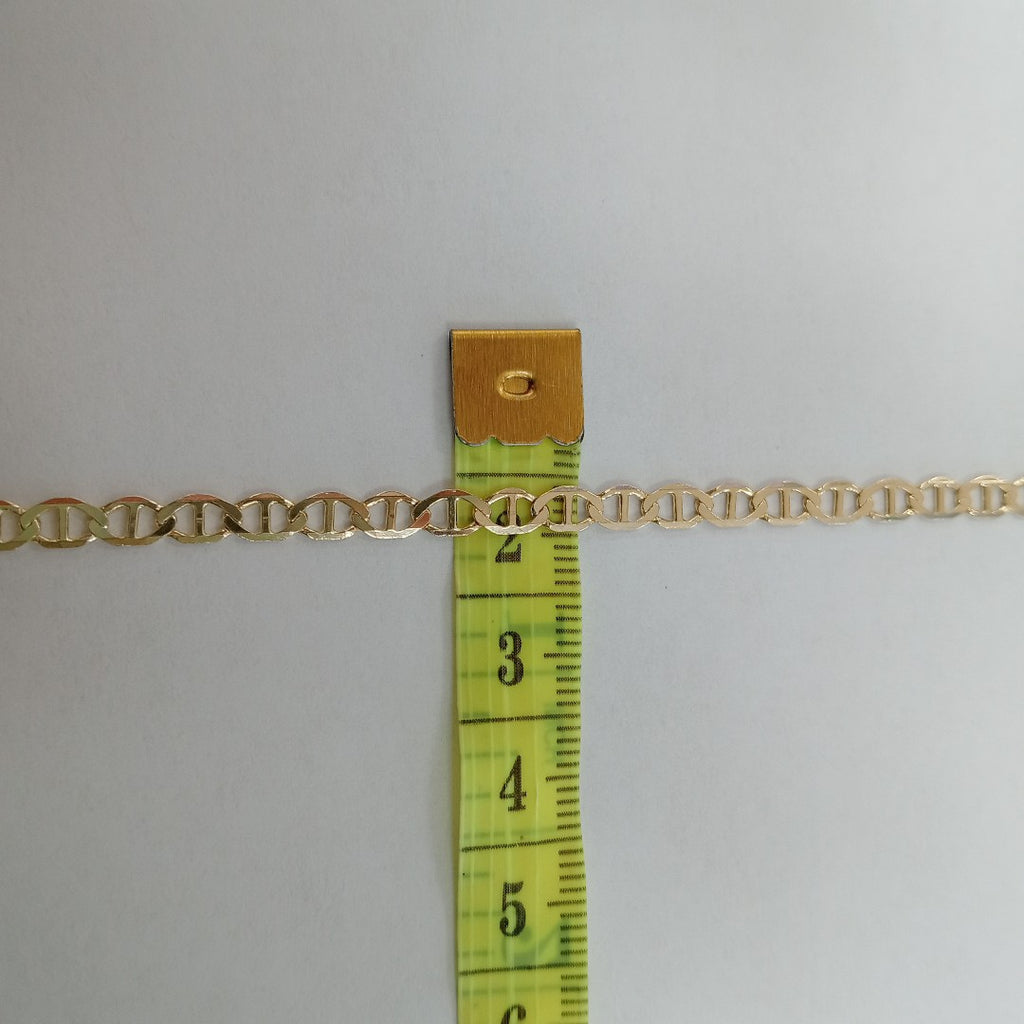 PULSERAS TEJIDO MARINERA ORO 14K 21 CM 3.3 GR (NUEVO)