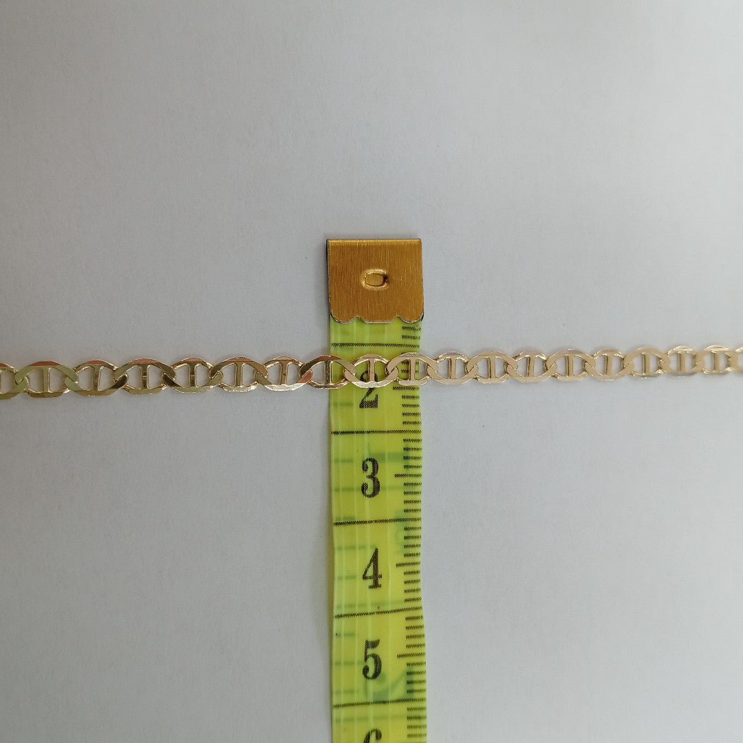 PULSERAS TEJIDO MARINERA ORO 14K 21 CM 3.3 GR (NUEVO)