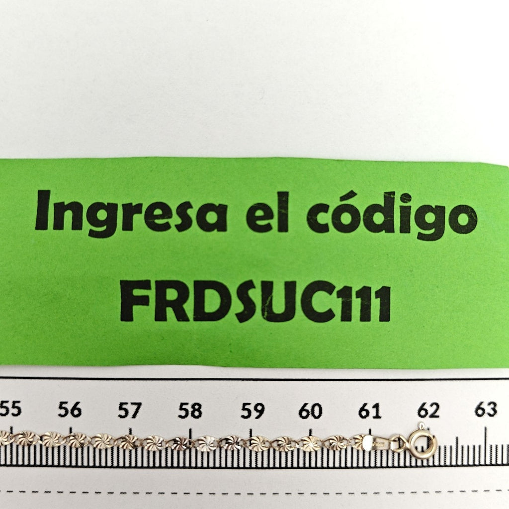 CADENA ORO BLANCO 14 K 3.3 GRMS (SEMINUEVO)