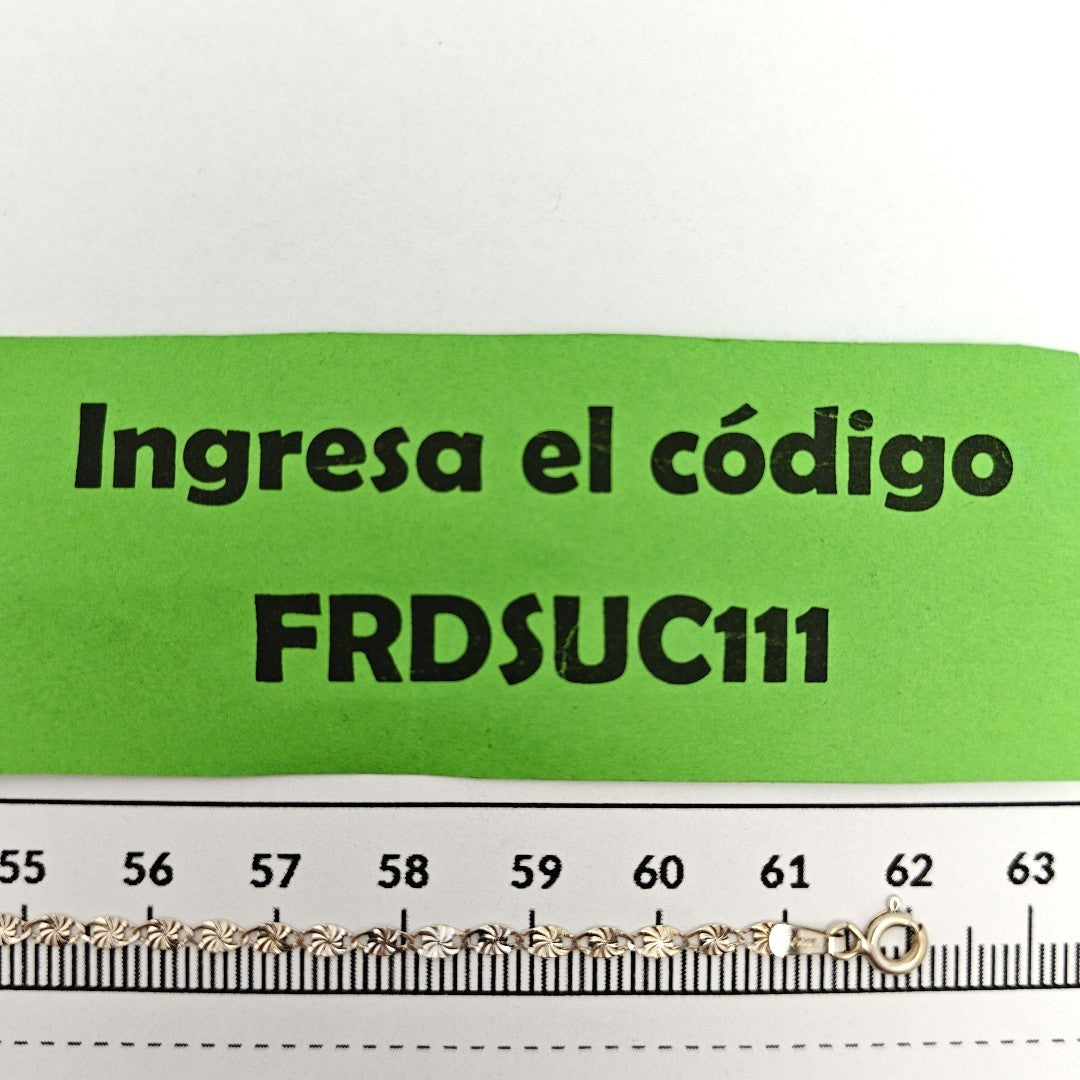 CADENA ORO BLANCO 14 K 3.3 GRMS (SEMINUEVO)