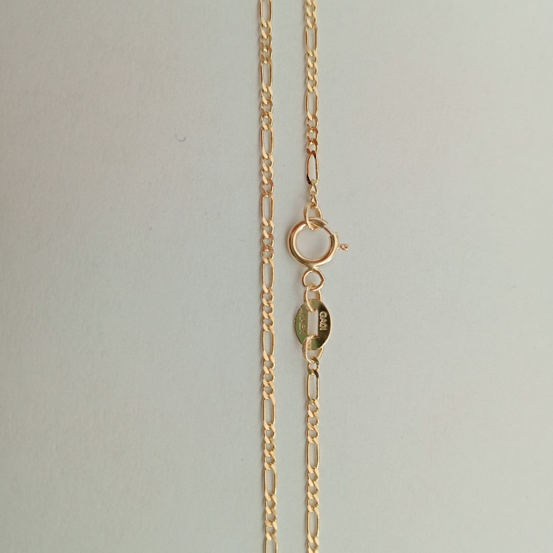 CADENAS TEJIDO 3X1 ORO 14K 55 CM 2.3 GR (NUEVO)