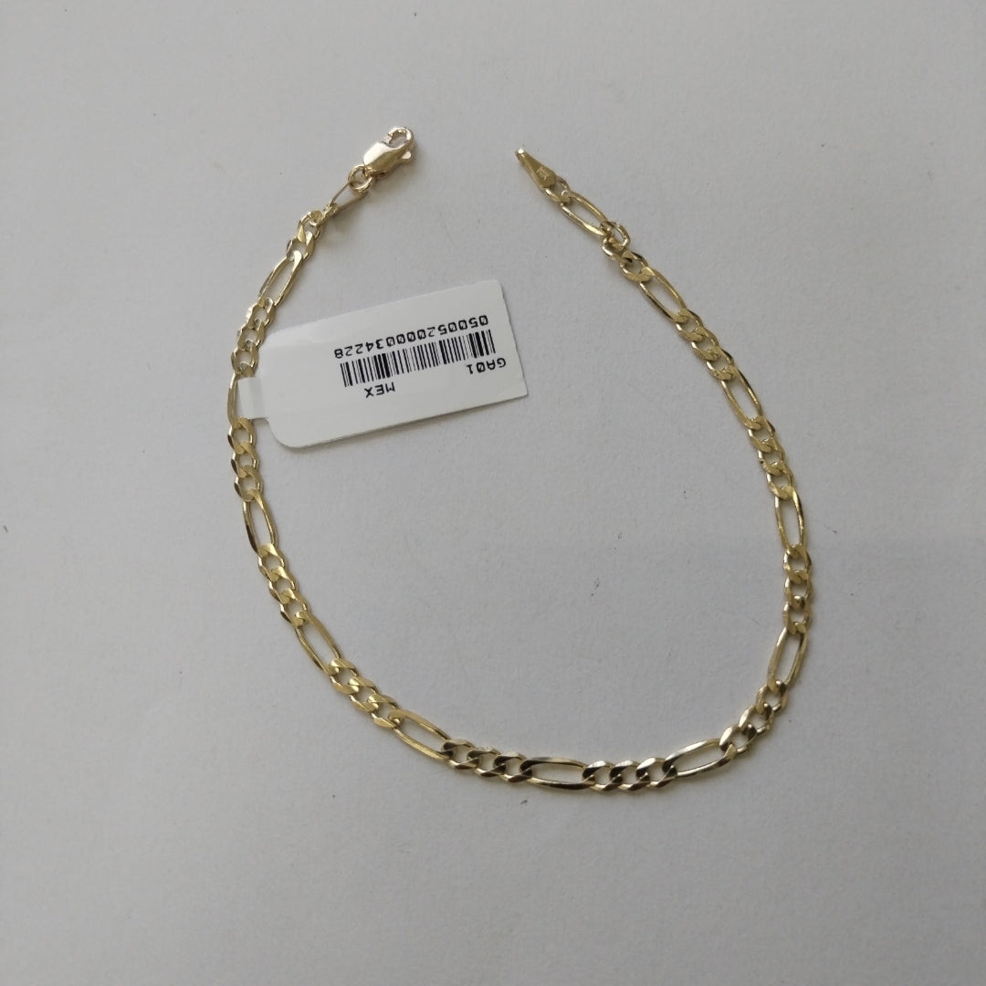 PULSERAS 3X1 ORO 14K 21 CM 3.3 GR (NUEVO)