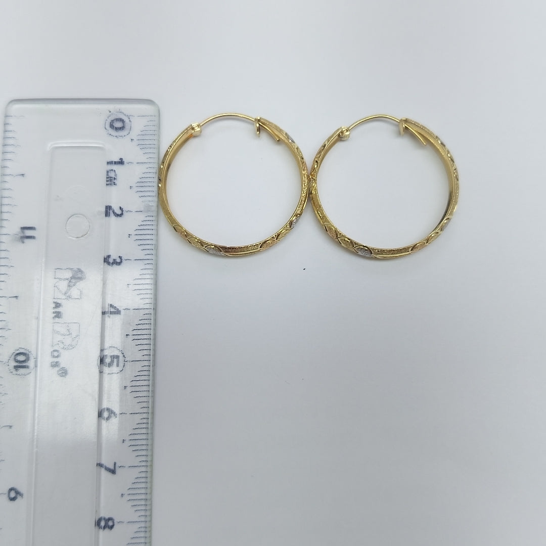 ARRACADAS PAR ORO 14 K 4,50 GRMS (SEMINUEVO)