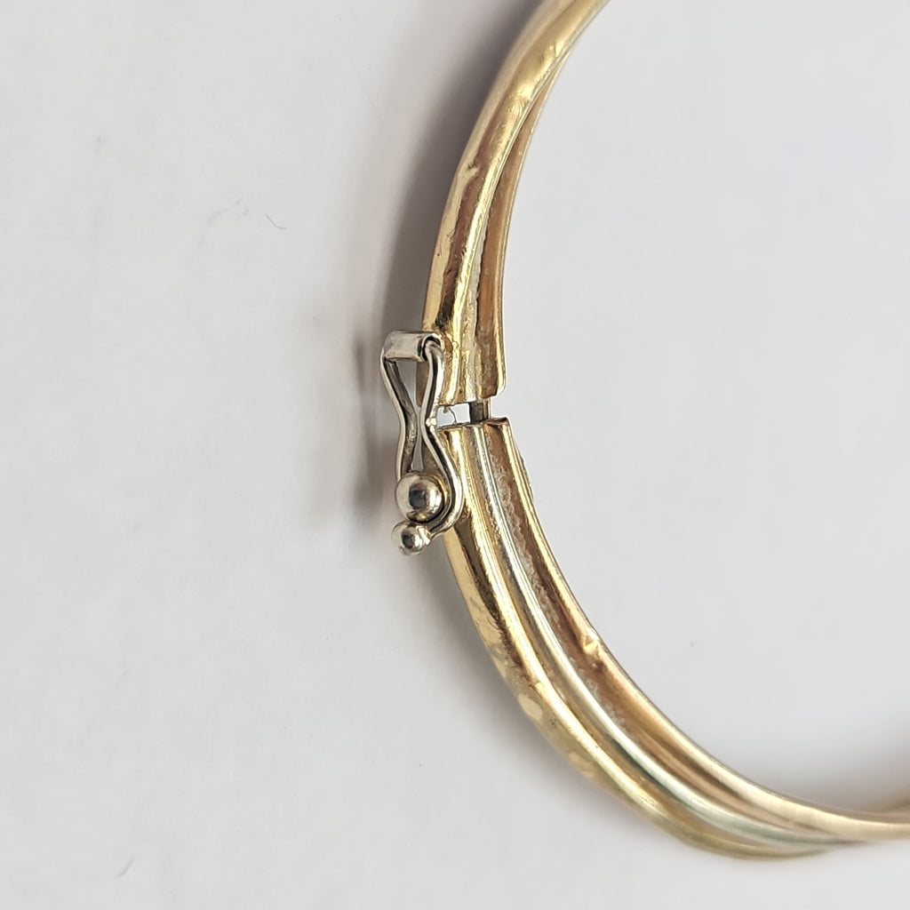 PULSERA RIGIDA ORO COMBINADO 14 K 6,30 GRMS (SEMINUEVO)