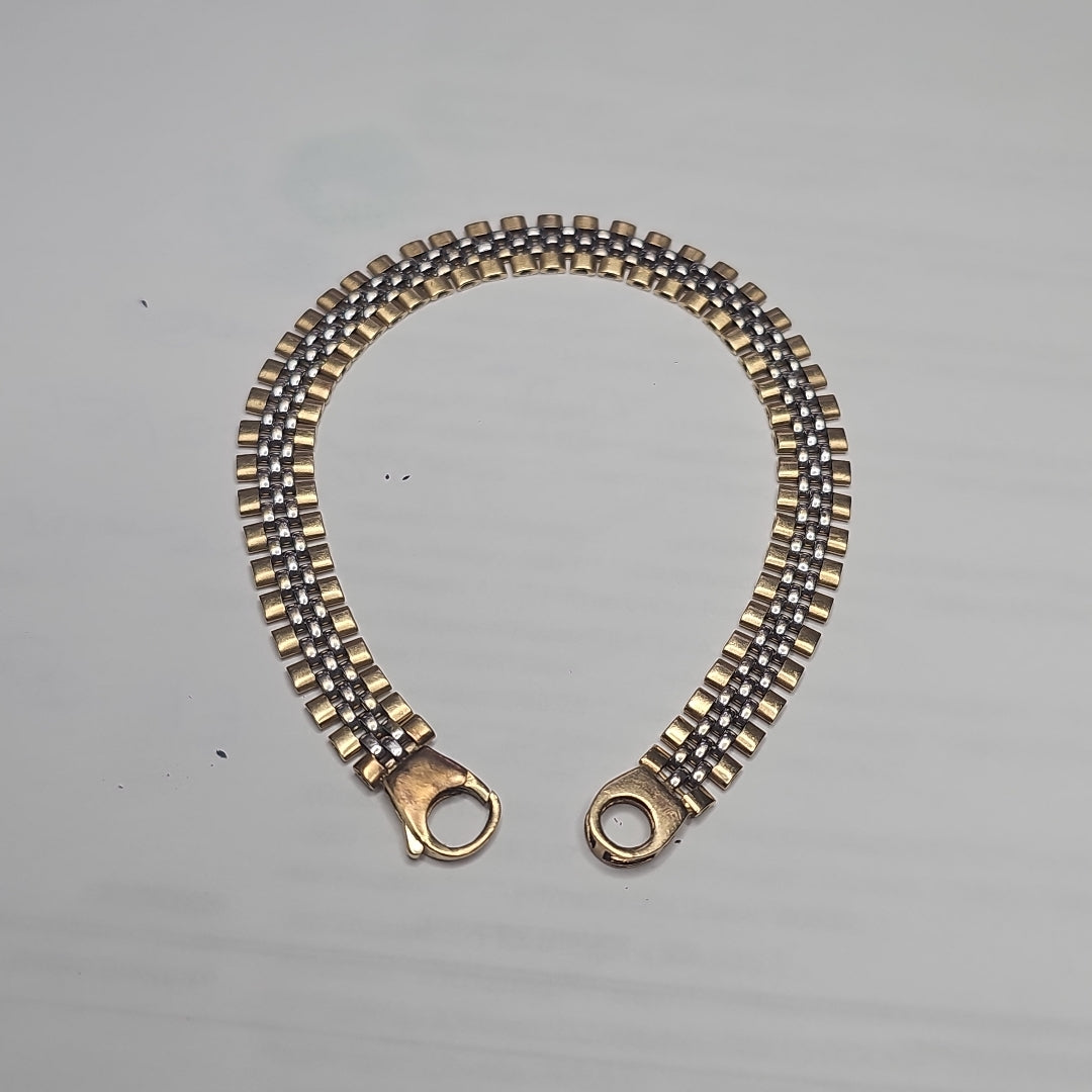 PULSERA ORO, ORO COMBINADO 14 K 9.5 GRMS (SEMINUEVO)
