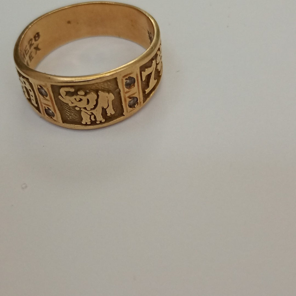 ARGOLLA DE LA SUERTE ORO 14 K 4.3 GRMS (SEMINUEVO)