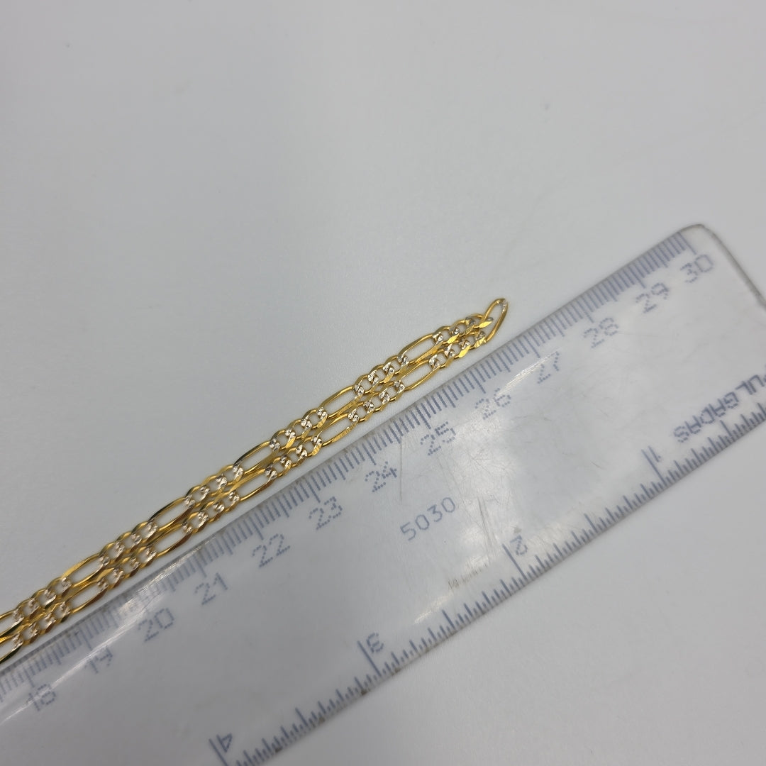 CADENAS 3X1 DIAMANTADA ORO 14K 55 CM 8.5 GR (NUEVO)