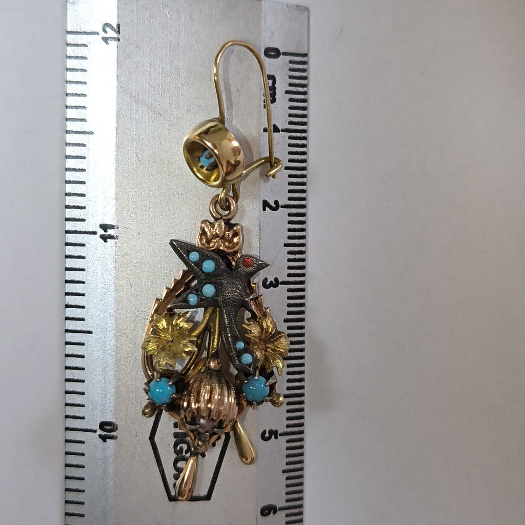 ARETES PAR ORO 8 K 11.6 GRMS (SEMINUEVO)