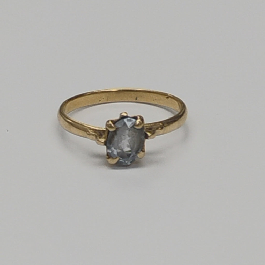 ANILLITO, SOLITARIO ORO 14 K 1.8 GRMS (SEMINUEVO)