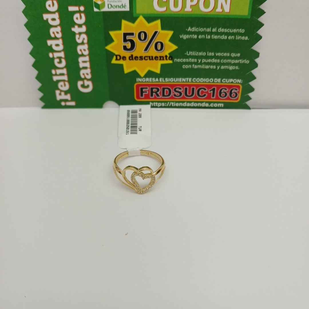 ANILLOS DAMA ORO 14K 2 (NUEVO)